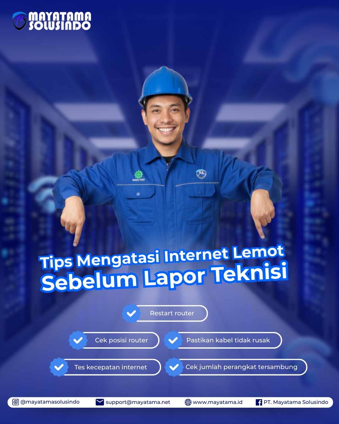 Tips mengatasi internet lemot sebelum lapor teknisi